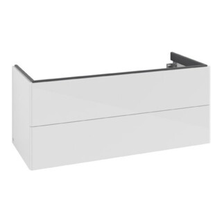 V&B Meuble sous lavabo Antao 118,8x50,4x49,3 cm, sans façade, blanc brillant Lac