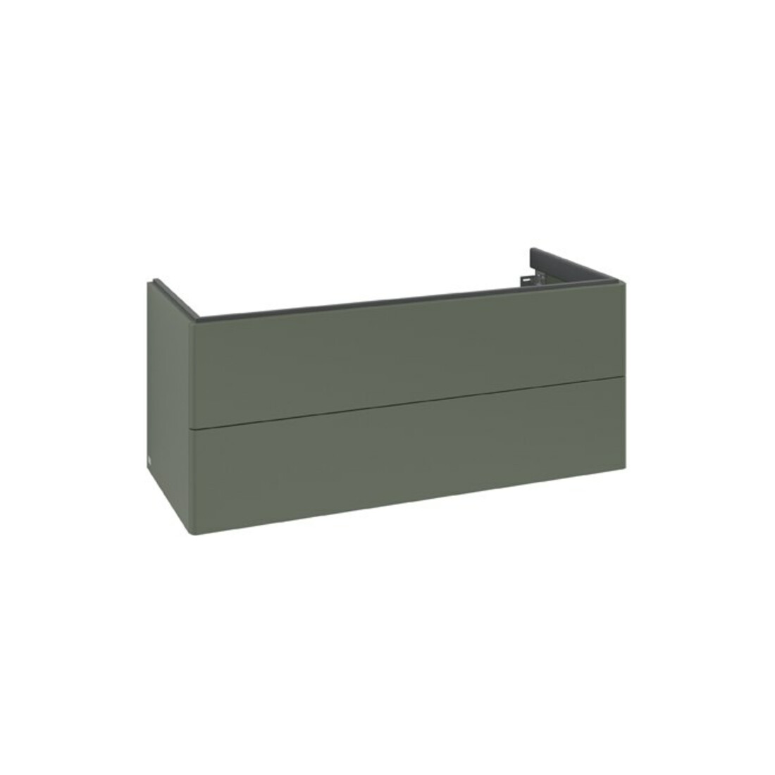 V&B Meuble sous-lavabo Antao 118,8x50,4x49,3 cm, sans robinet, vert feuille avec tiroir
