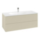 V&B Meuble sous-lavabo Antao 118,8x50,4x49,3cm, avec éclairage, face gris mat avec laque-1