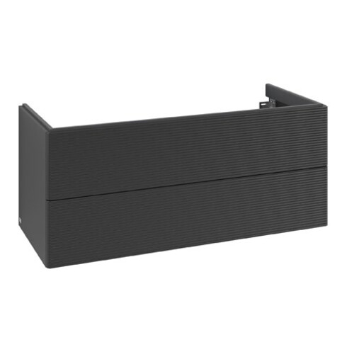 V&B Meuble sous lavabo Antao 118,8x50,4x49,3cm, avec façade, bleu mat Lac