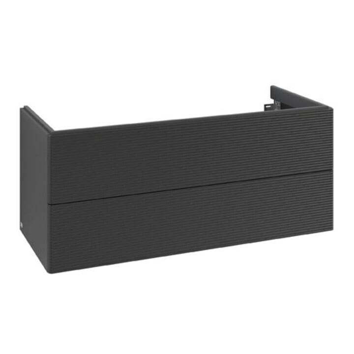 V&B Meuble sous lavabo Antao 118,8x50,4x49,3cm, avec façade, bleu mat Lac