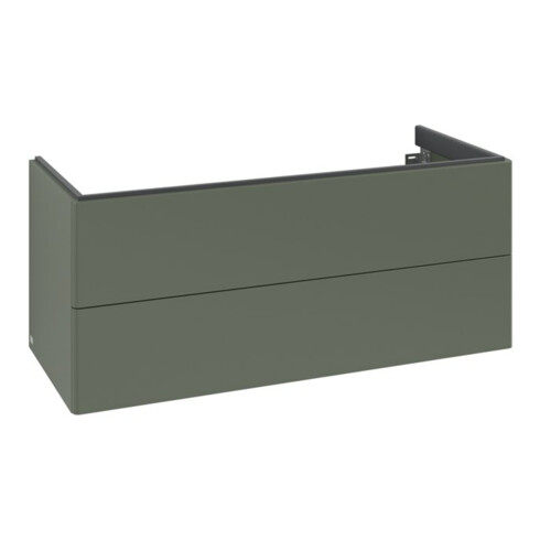 V&B Meuble sous-lavabo Antao 118,8x50,4x49,3cm, sans éclairage, vert feuille avec tiroir