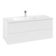 V&B Meuble sous lavabo Antao 118,8x50,4x49,3cm, sans façade, blanc mat Lac-1