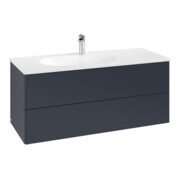 V&B Meuble sous lavabo Antao 118,8x50,4x49,3cm, sans façade, bleu moyen mat avec laque