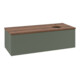 V&B Meuble sous lavabo Antao 120x36x50cm, HL, WBP blanc, avec miroir, gris clair-4