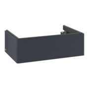V&B Meuble sous-lavabo Antao 78,8x25,6x49,6 cm, avec éclairage tiroir, avec façade, bleu avec laque