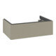 V&B Meuble sous-lavabo Antao 78,8x25,6x49,6 cm, avec éclairage tiroir, façade, gris mat avec laque