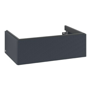 V&B Meuble sous lavabo Antao 78,8x25,6x49,6 cm, avec façade, bleu mat avec laque