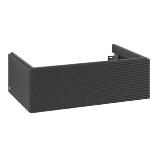 V&B Meuble sous lavabo Antao 78,8x25,6x49,6 cm, avec façade, bleu mat laqué