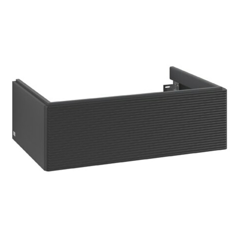 V&B Meuble sous lavabo Antao 78,8x25,6x49,6 cm, avec façade, bleu mat laqué