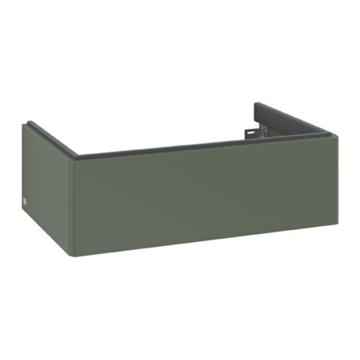 V&B Meuble sous lavabo Antao 78,8x25,6x49,6 cm, sans robinet, vert feuille, mat, laqué