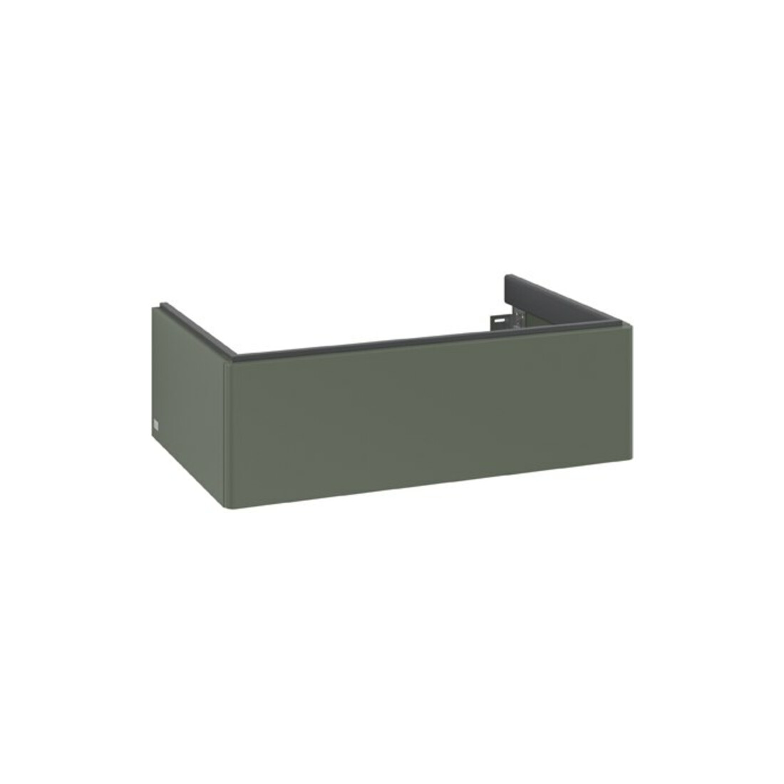 V&B Meuble sous lavabo Antao 78,8x25,6x49,6 cm, sans robinet, vert feuille, mat, laqué