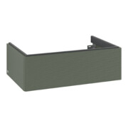 V&B Meuble sous lavabo Antao 78,8x25,6x49,6 cm, vert feuille, laqué