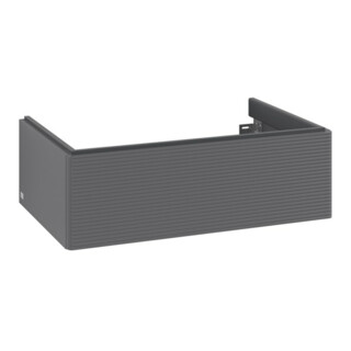 V&B Meuble sous-lavabo Antao 78,8x25,6x49,6cm, avec éclairage, anthracite laqué
