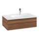 V&B Meuble sous lavabo Antao 78,8x25,6x49,6cm, avec façade, noyer chaud-1