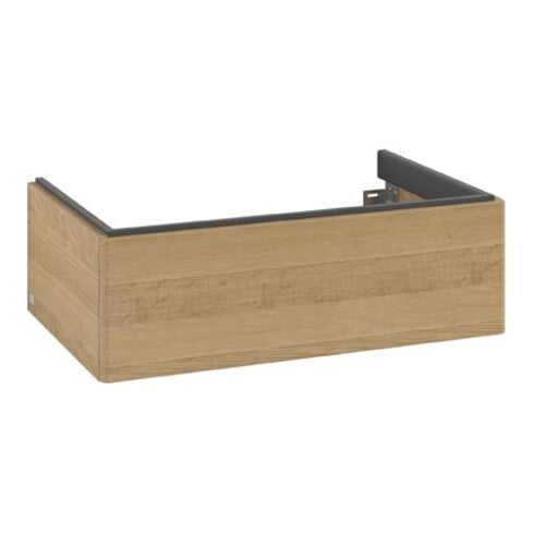 V&B Meuble sous lavabo Antao 78,8x25,6x49,6cm, sans façade, chêne miel