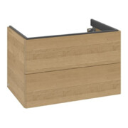 V&B Meuble sous-lavabo Antao 78,8x50,4x49,6 cm, sans façade, chêne miel