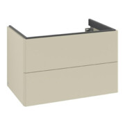 V&B Meuble sous-lavabo Antao 78,8x50,4x49,6 cm, sans façade, gris moyen mat