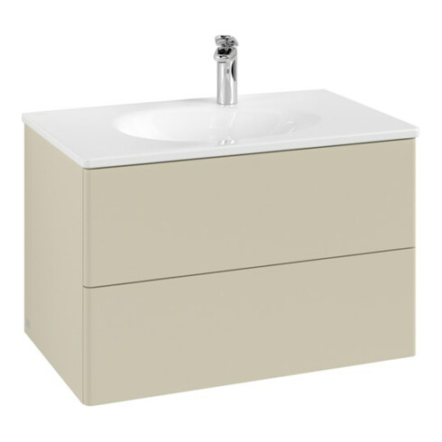 V&B Meuble sous-lavabo Antao 78,8x50,4x49,6 cm, sans façade, gris moyen mat