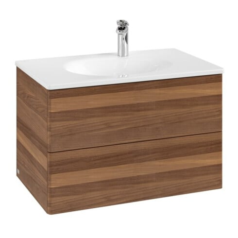 V&B Meuble sous-lavabo Antao 78,8x50,4x49,6 cm, sans façade, noyer chaud