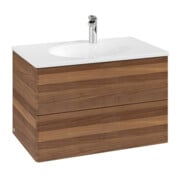 V&B Meuble sous-lavabo Antao 78,8x50,4x49,6 cm, sans façade, noyer chaud