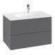V&B Meuble sous-lavabo Antao 78,8x50,4x49,6cm, anthracite mat, laqué-3