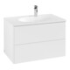 V&B Meuble sous lavabo Antao 78,8x50,4x49,6cm, sans façade, blanc mat Lac-3