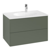 V&B Meuble sous lavabo Antao 78,8x50,4x49,6cm, sans robinet, vert feuille, m Lac