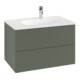 V&B Meuble sous-lavabo Antao 79x50x50 cm, éclairage tiroir, façade structurée, lea gre. m Lac-3