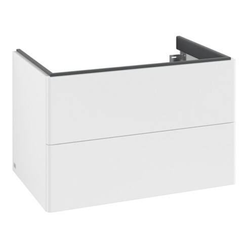 V&B Meuble sous-lavabo Antao 79x50x50cm, sans structure de façade, blanc mat laqué