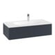 V&B Meuble sous lavabo Antao 98,8x25,6x49,3 cm, avec façade, blanc mat laqué-1