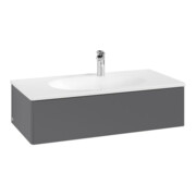 V&B Meuble sous lavabo Antao 98,8x25,6x49,3 cm, sans robinet, anthracite mat laqué-3
