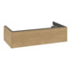 V&B Meuble sous-lavabo Antao 98,8x25,6x49,3cm, avec éclairage, chêne miel, avec façade-3