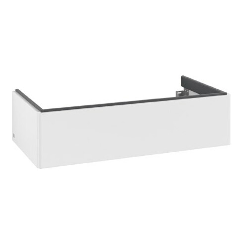 V&B Meuble sous-lavabo Antao 98,8x25,6x49,3cm, sans façade, blanc mat Lac