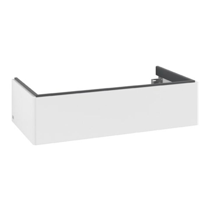 V&B Meuble sous-lavabo Antao 98,8x25,6x49,3cm, sans façade, blanc mat Lac