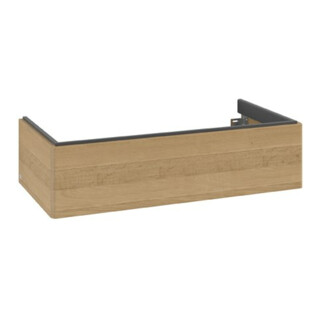 V&B Meuble sous lavabo Antao 98,8x25,6x49,3cm, sans façade, chêne miel