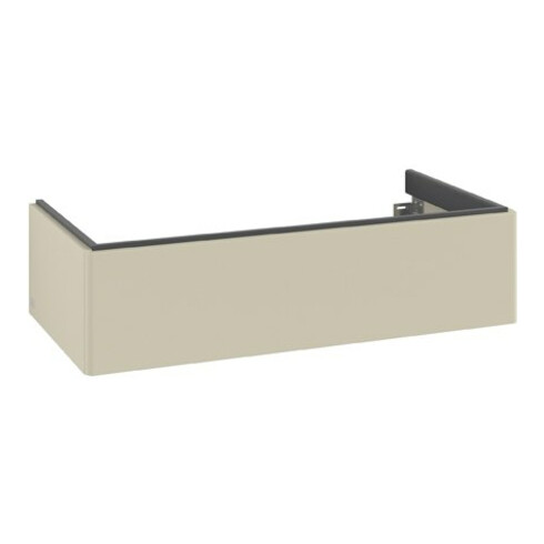 V&B Meuble sous lavabo Antao 98,8x25,6x49,3cm, sans façade, gris mat Lac