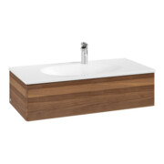 V&B Meuble sous-lavabo Antao 98,8x25,6x49,3cm, sans façade, noyer chaud