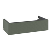 V&B Meuble sous lavabo Antao 98,8x25,6x49,3cm, vert feuille, avec laque
