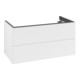 V&B Meuble sous lavabo Antao 98,8x50,4x49,6 cm, avec façade, blanc laqué-3