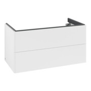 V&B Meuble sous-lavabo Antao 98,8x50,4x49,6 cm, sans façade, blanc mat avec laque-3