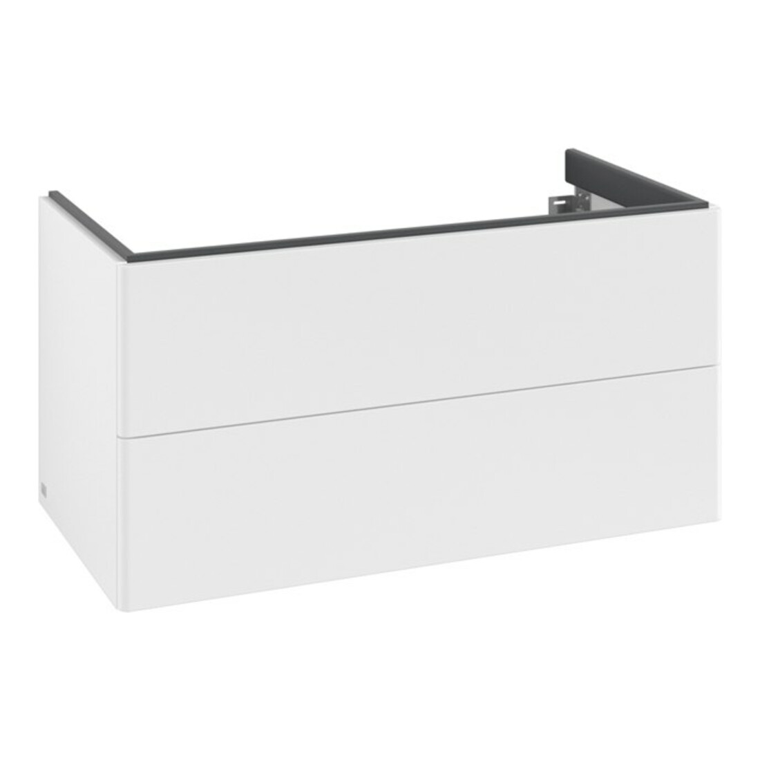 V&B Meuble sous-lavabo Antao 98,8x50,4x49,6 cm, sans façade, blanc mat avec laque