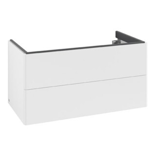 V&B Meuble sous lavabo Antao 98,8x50,4x49,6 cm, sans façade, blanc mat Lac