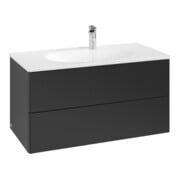 V&B Meuble sous lavabo Antao 98,8x50,4x49,6 cm, sans façade, bleu mat Lac-3