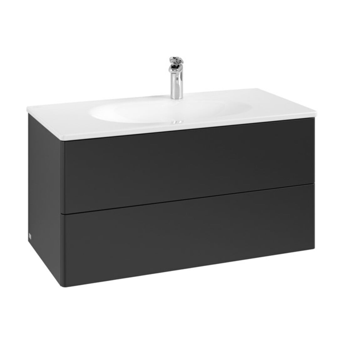 V&B Meuble sous lavabo Antao 98,8x50,4x49,6 cm, sans façade, bleu mat Lac