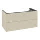 V&B Meuble sous lavabo Antao 98,8x50,4x49,6 cm, sans façade, gris mat laqué-3