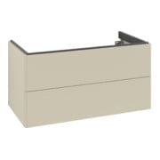 V&B Meuble sous lavabo Antao 98,8x50,4x49,6 cm, sans façade, gris mat laqué-3