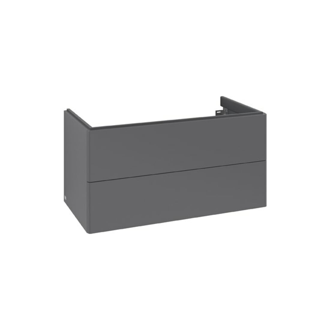 V&B Meuble sous lavabo Antao 98,8x50,4x49,6 cm, sans robinetterie, anthracite mat laqué