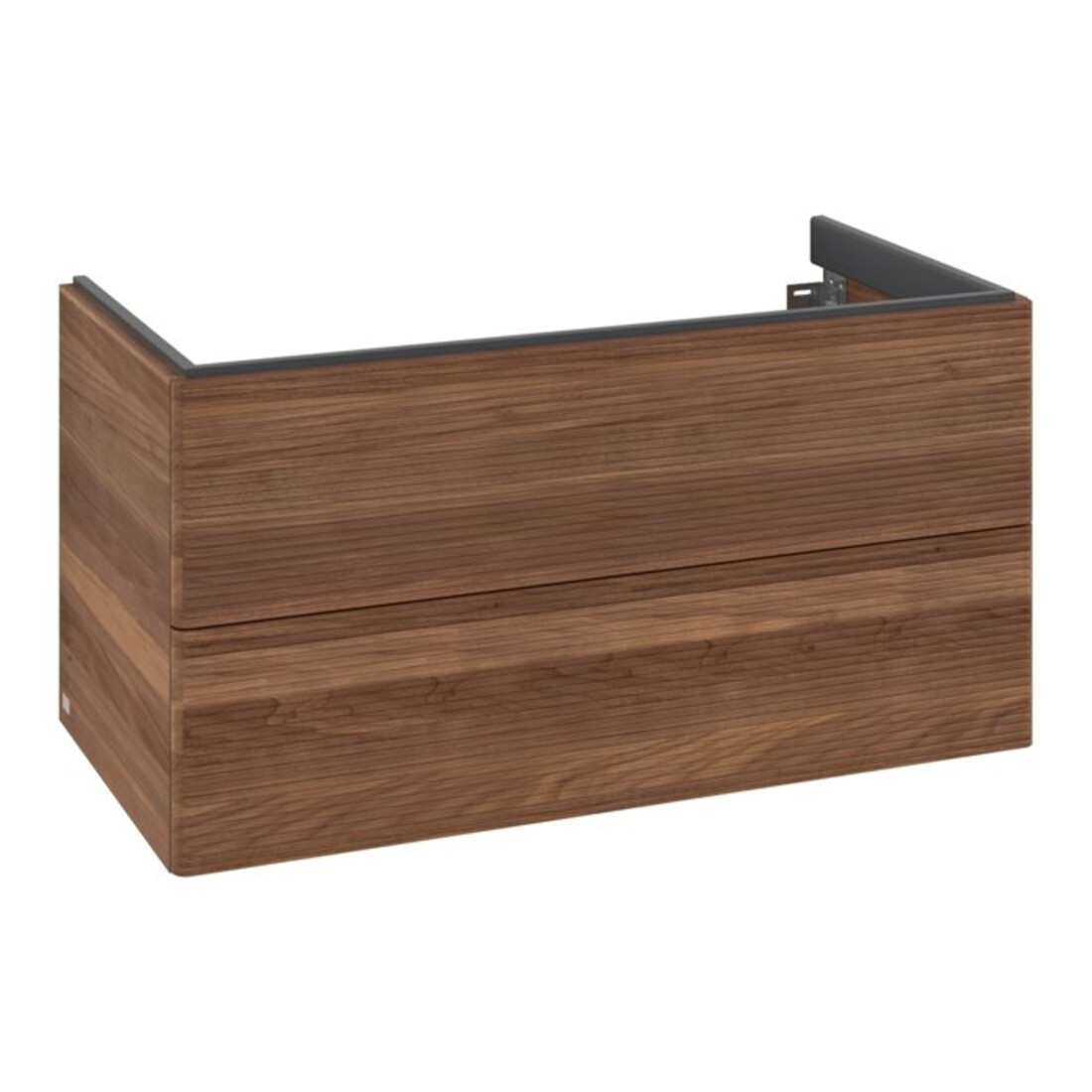 V&B Meuble sous-lavabo Antao 98,8x50,4x49,6cm, avec éclairage tiroir, noyer chaud, avec façade