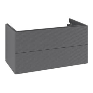 V&B Meuble sous-lavabo Antao 98,8x50,4x49,6cm, avec façade, anthracite mat laqué